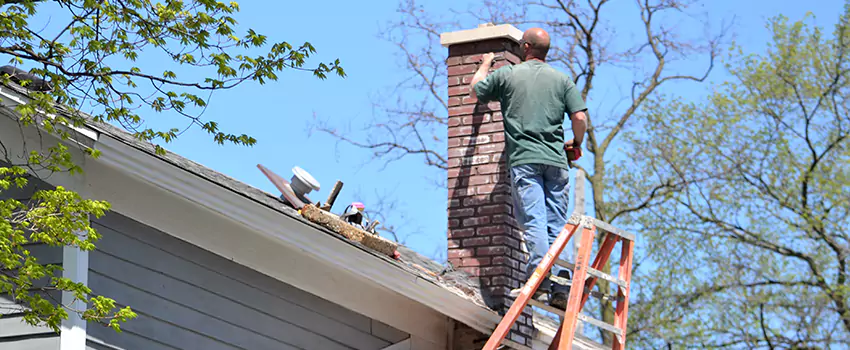 Vinyl and PVC Chimney Flashing Installation in Huntington, IN