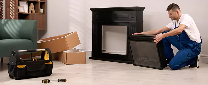 Old Rusted Metal Fireplace Repair And Replacement in Huntington, IN