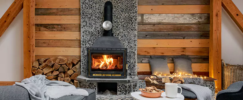 Thelin Hearth Products Direct Vent Gas Stove Fireplace Inspection in Huntington, Indiana